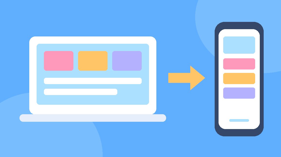 Illustration 'Mobile app'
